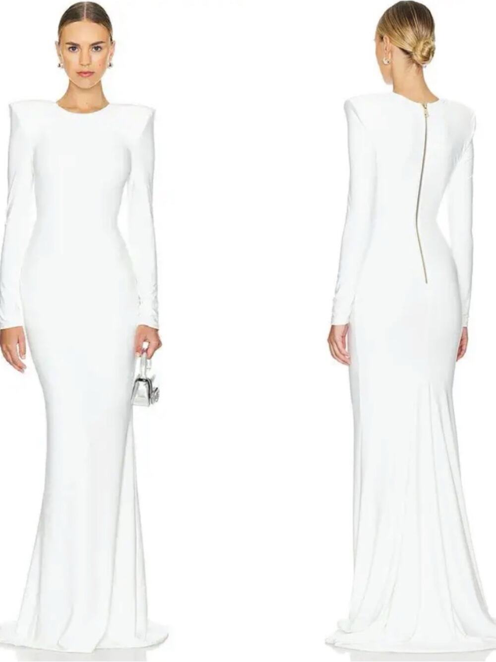 ZHIVAGO Forte Long Sleeve White Maxi Dress Size 4